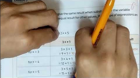 unit 3 lesson 7 / Determining equivalent algebraic expressions  / ماث الصف السادس