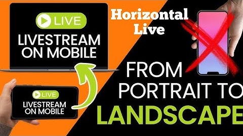 YouTube per Landscape Mode me Live Kaise Aaye| Horizontal mode me Live Kaise Karen| Horizontal Live|