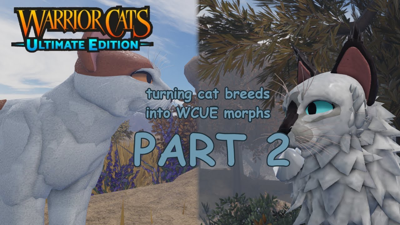 Warrior Cats Ultimate Edition Turning cat breeds into WCUE morphs PART 2 YouTube