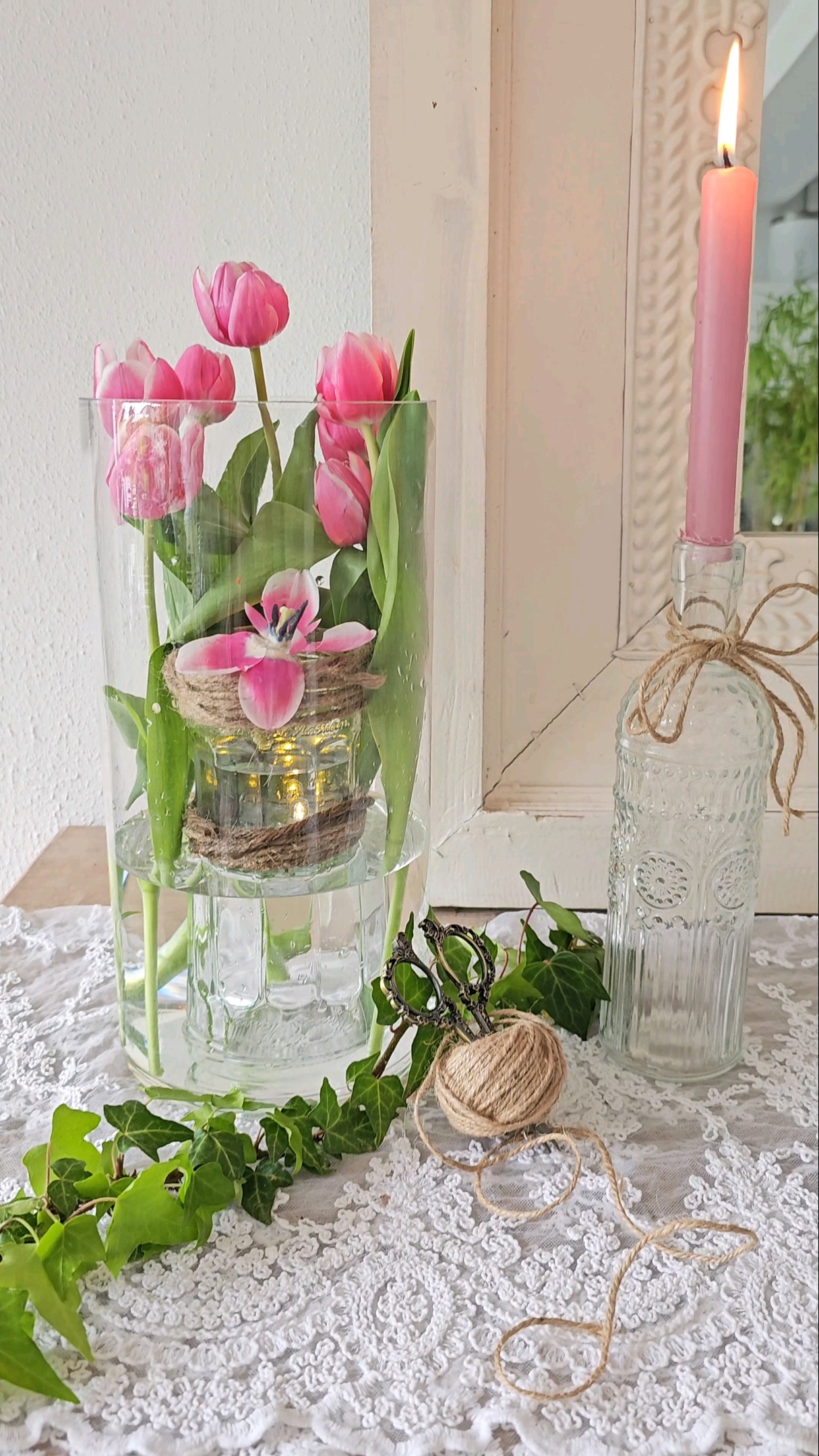 ONWAY Sommer-Kissenbezüge Set – 4 Stück, 50x50 Cm, Wasserdicht, Mit Tropischen Motiven & Streifen
