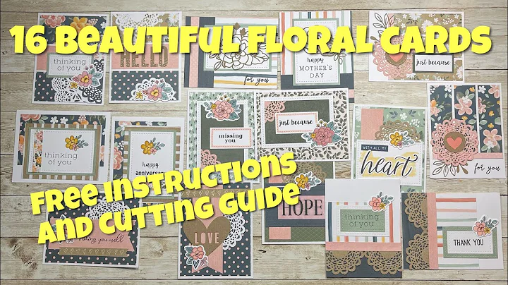 16 Beautiful Floral Cards | Easy DIY Project