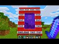 Minecraft UHC but you can make a portal out of any block..