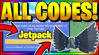 скачать jetpack simulator codes all codes roblox new