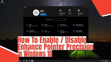 How To Enable / Disable Enhance Pointer Precision in Windows 10