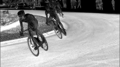 Tour de France in thermal imaging