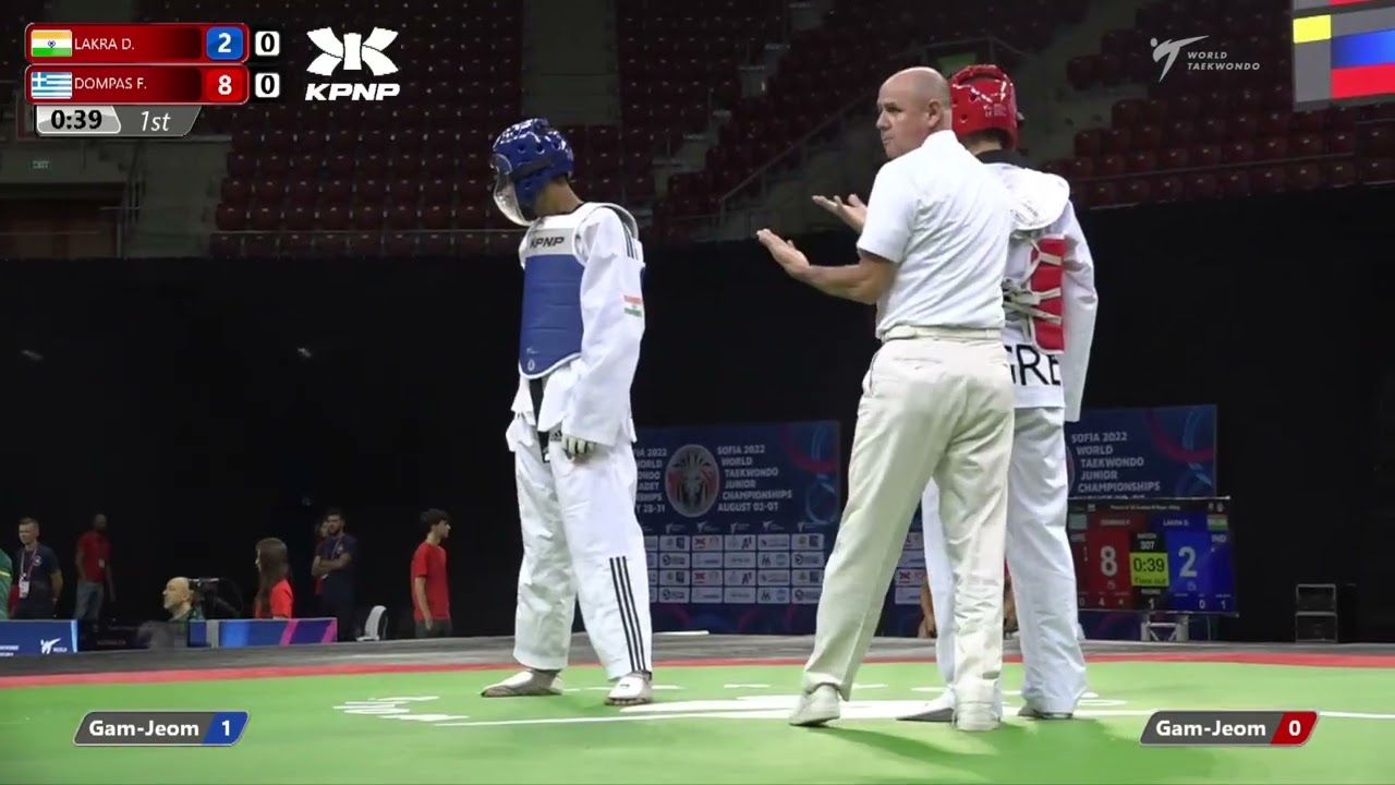 307 R32 Boys +65kg IND LAKRA Dushyant GRE DOMPAS Fotios