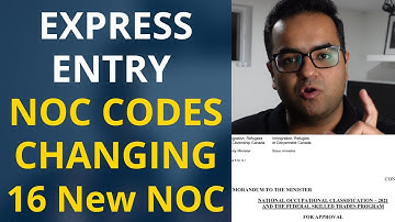 NOC Codes are Changing in Express Entry 2022 Updates Important - Canada Immigration Latest IRCC News
