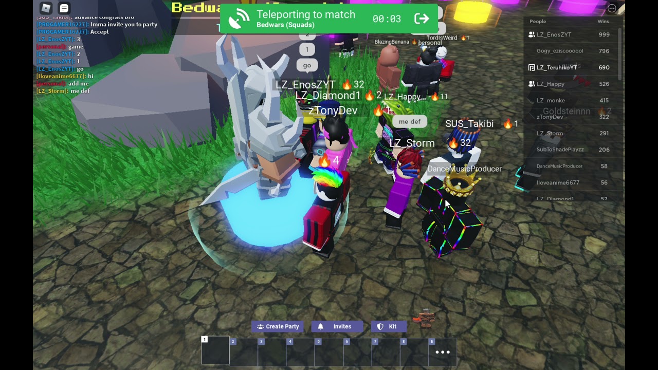 EnosZ 999 Roblox Bedwars Win