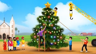 बड़ा क्रिसमस ट्री GIANT CHRISTMAS TREE Story | Hindi Funny Videos | Hindi Moral Stories | Fairy Tales