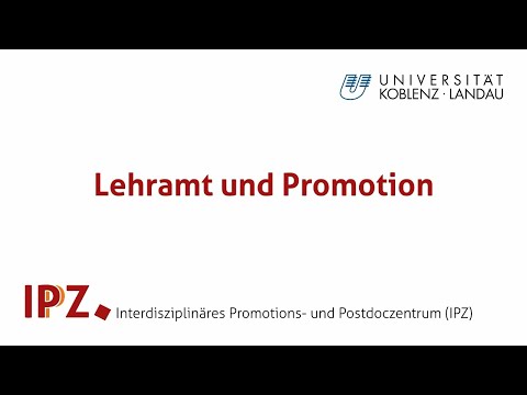 Lehramt & Promotion