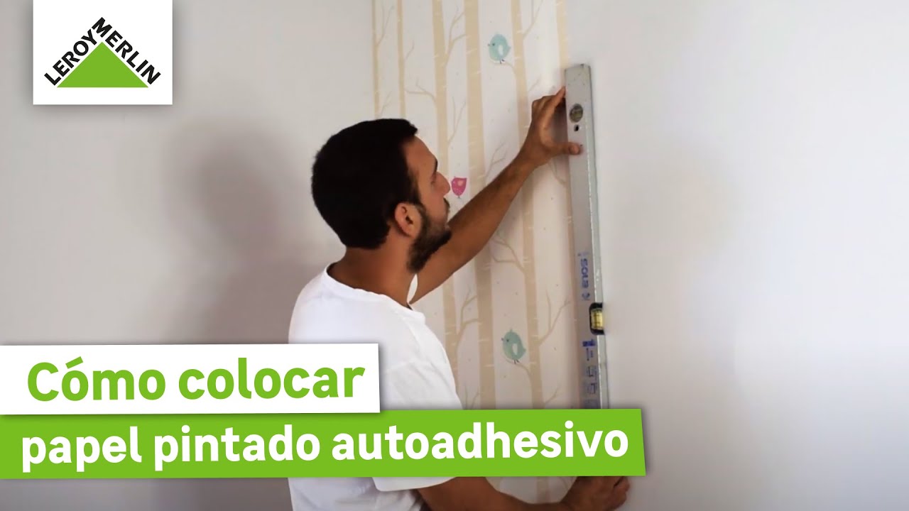 Papel pintado vinílico autoadhesivo - LINEAWALL - HOJAS