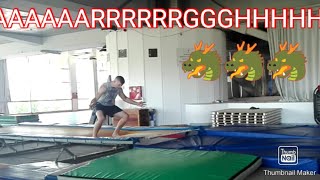 Front full twist progression (the struggle is all too real) | Tricking/Acrobatics @sjtrixter1241