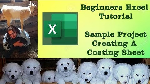 Excel Tutorial For Beginners | Making a costing sheet for your small business - sample project.