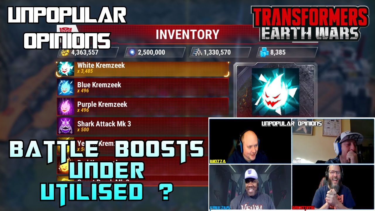 BATTLE BOOSTS UNDER UTILISED? Transformers Earth Wars Unpopular