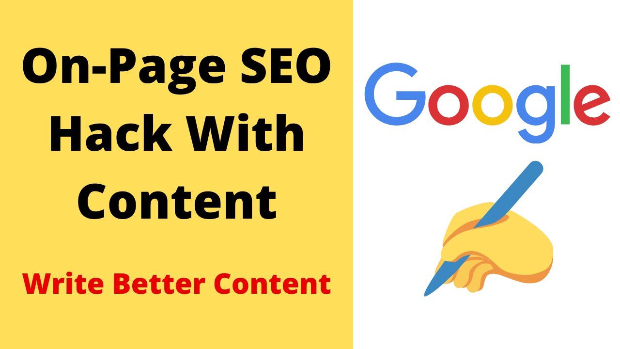 New Update On-Page SEO Hack: Use This Tool To Write Content That Ranks