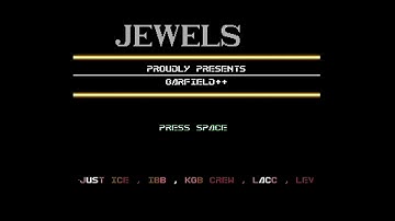 Commodore 64 demo: Jewels - Garfield cracktro (1988)