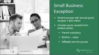 Tax Reform Webinar: Tax Reform and Choice of Business Entity