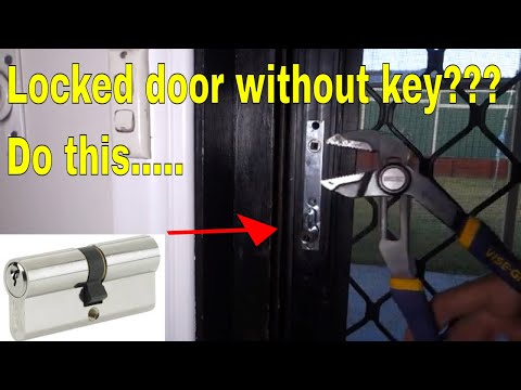 Video: Hvordan åpner du låsen hvis døren smeller igjen eller nøkkelen er tapt?