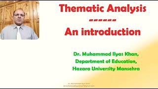 Thematic Analysis: An Introduction
