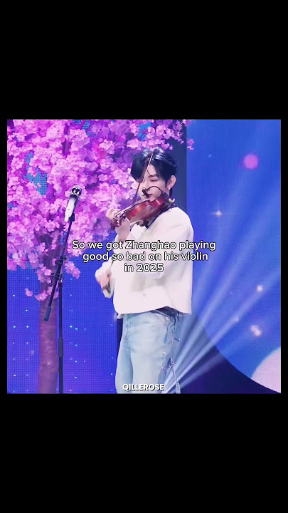 Zhanghao playing good so bad on his violin😭😭 #zhanghao#zerobaseone#zerobaseone_blue#zb1#kpop