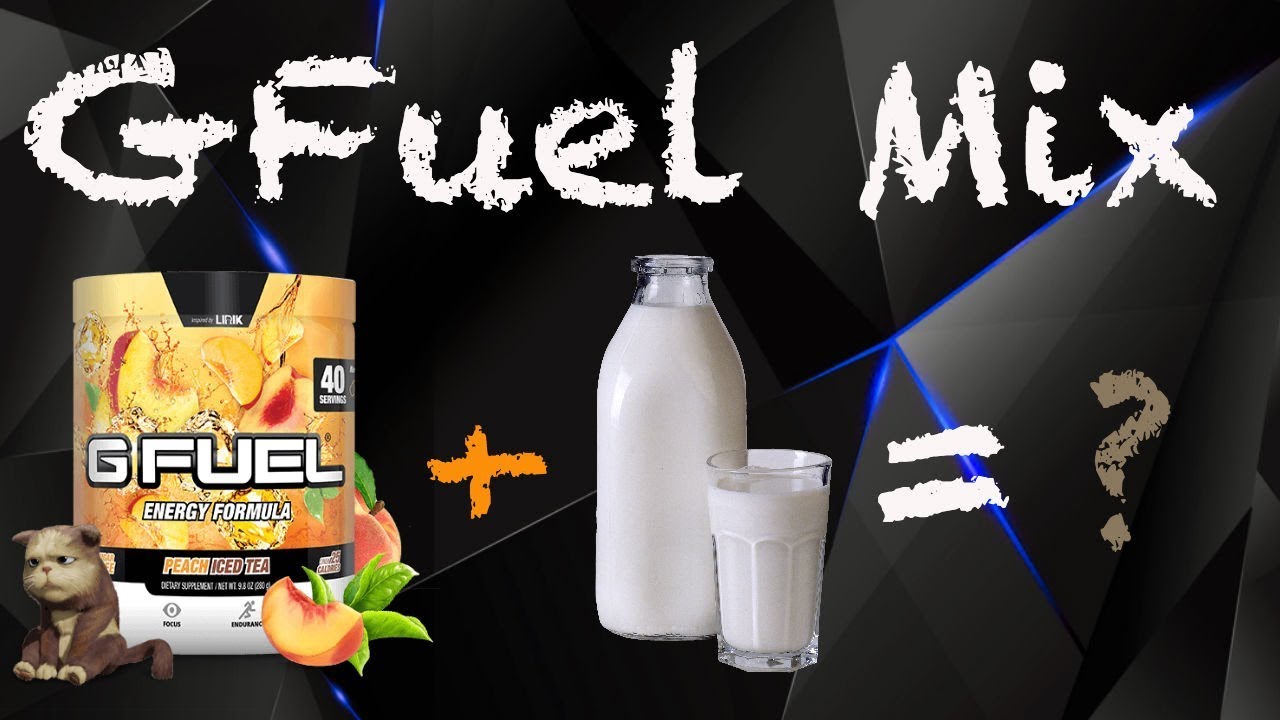 GFuel Mix Peach Iced Tea and Milk (Taste Test) YouTube