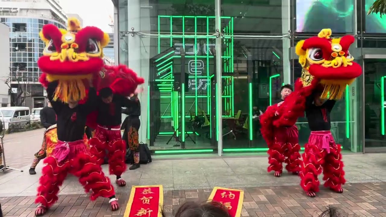 横浜春節祭 2026 W祈願獅子舞 〜＠横浜メディア・ビジネスセンター〜