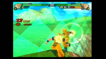 DBZ Budokai Tenkaichi 3 - SSJ Future Gohan vs Red Potara SSJ Goku (Mid)