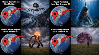 🔥 TOP 4 Most Horrifying Huge Creatures 🥶 Spotted On Google Earth 🌏!