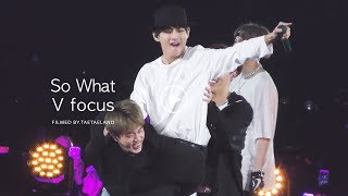 190519 SPEAK YOURSELF in NEW JERSEY │ 방탄소년단 'So What' 뷔 직캠 BTS V Focus Fancam [4K]