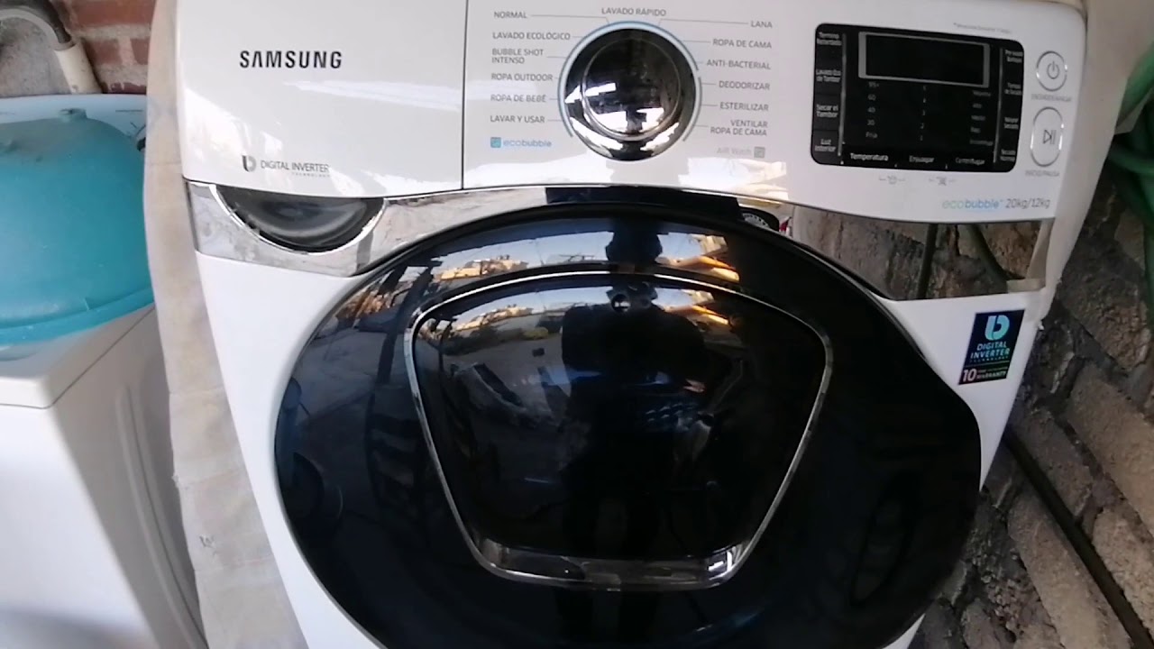 Lavasecadora de 10 kg Carga frontal Samsung WD10J6410AW/AX