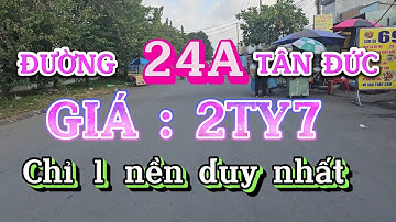 Chính chủ cần bán gấp lô đất đường 24a khu dân cư tân đức | đức hòa