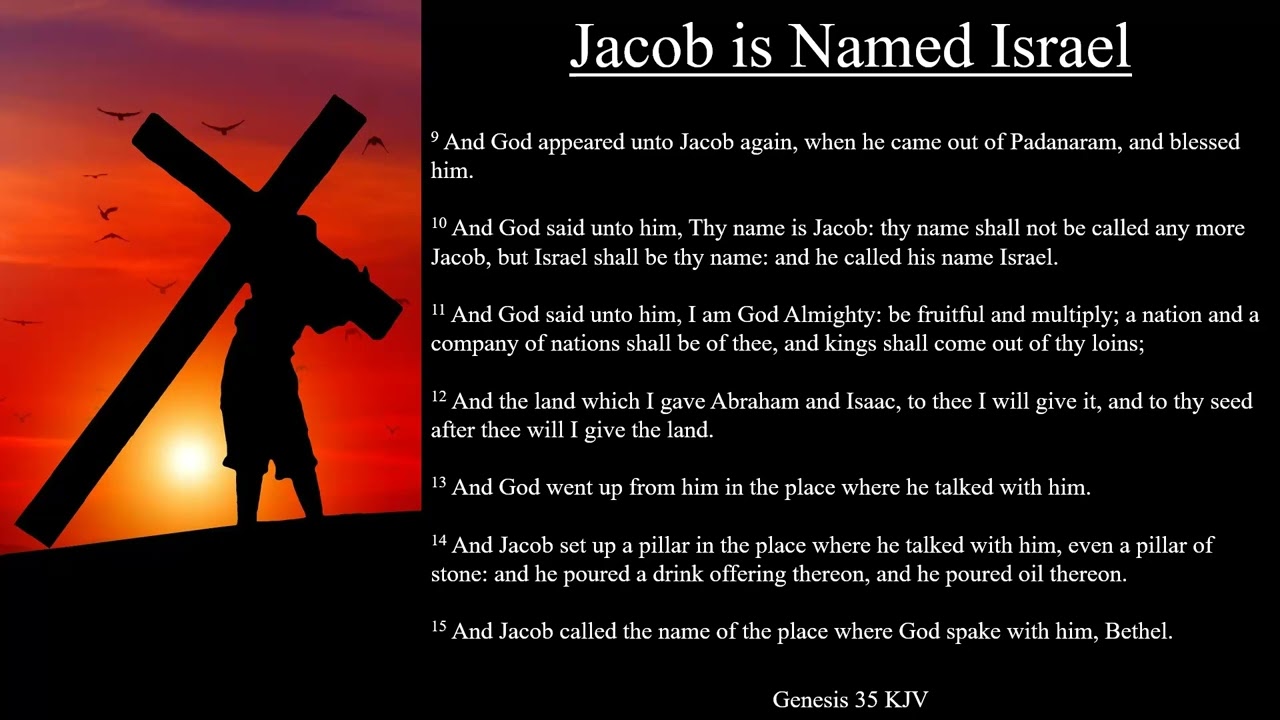 Genesis 35:9-15 KJV | Jacob is Named Israel