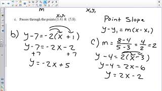 Algebra 2 Part 1 Midterm Review Day 1
