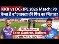 Eden gardens Stadium Pitch Report: KKR vs DC IPL 2026 Match 70 Pitch Report | Kolkata Pitch
