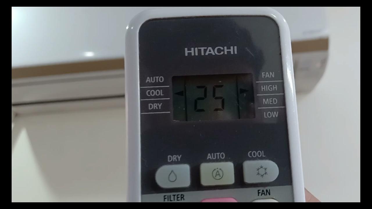 How To Set Timer In AC Hitachi Reset And Lock YouTube