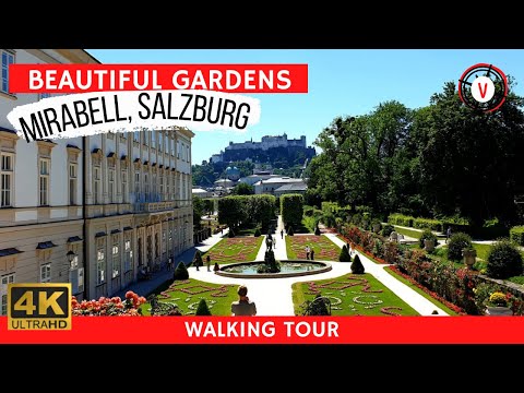 Salzburg Austria 🇦🇹  Mirabell Palace and Gardens (4k 60fps) #ExploreAustria