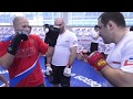 Бокс от Федора Емельяненко, работа на лапах и в парах. Boxing by Fedor Emelianenko