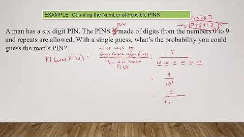 Probability: Counting Method - Multiplication Rule and Factorial