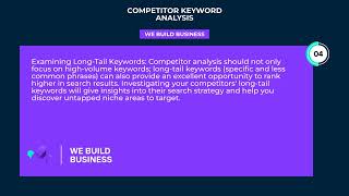 Competitor Keyword Analysis | SEO | We Build Business
