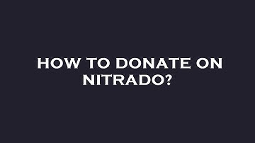 How to donate on nitrado?