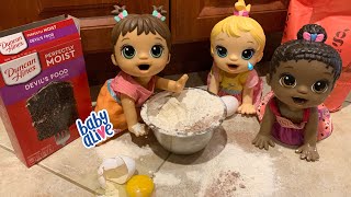Baby alive Triplets make a Mess! Baby alive videos