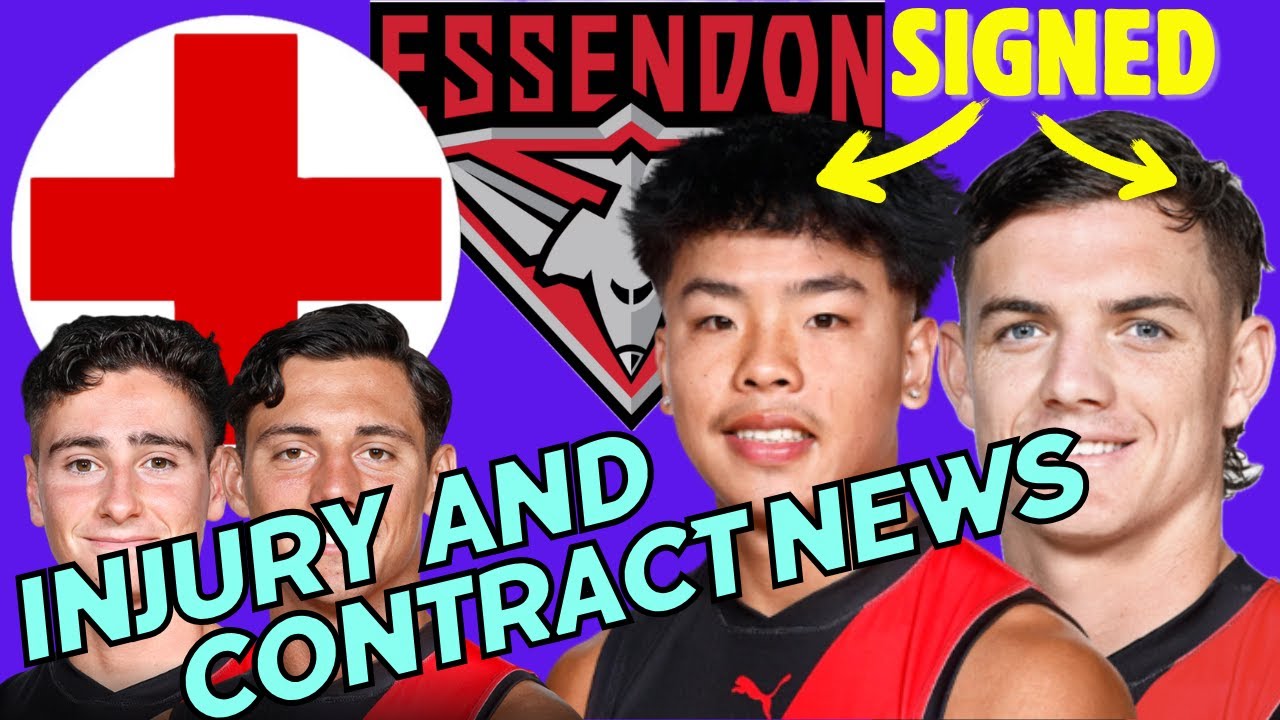 Archie Roberts signs at ESSENDON until 2028! And latest injury news ...