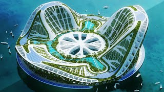 Lilypad City Update Fully Equipped Futuristic Floating City - Minecraft Maps