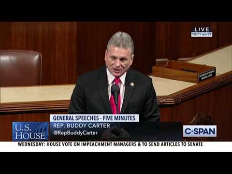 Rep. Buddy Carter's 1 Minute Speech to Remember the Life of Georgia ...