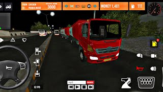 IDBS Indonesia Truck Simulator | Double Oil Tanker Trailer | Android Gameplay screenshot 4