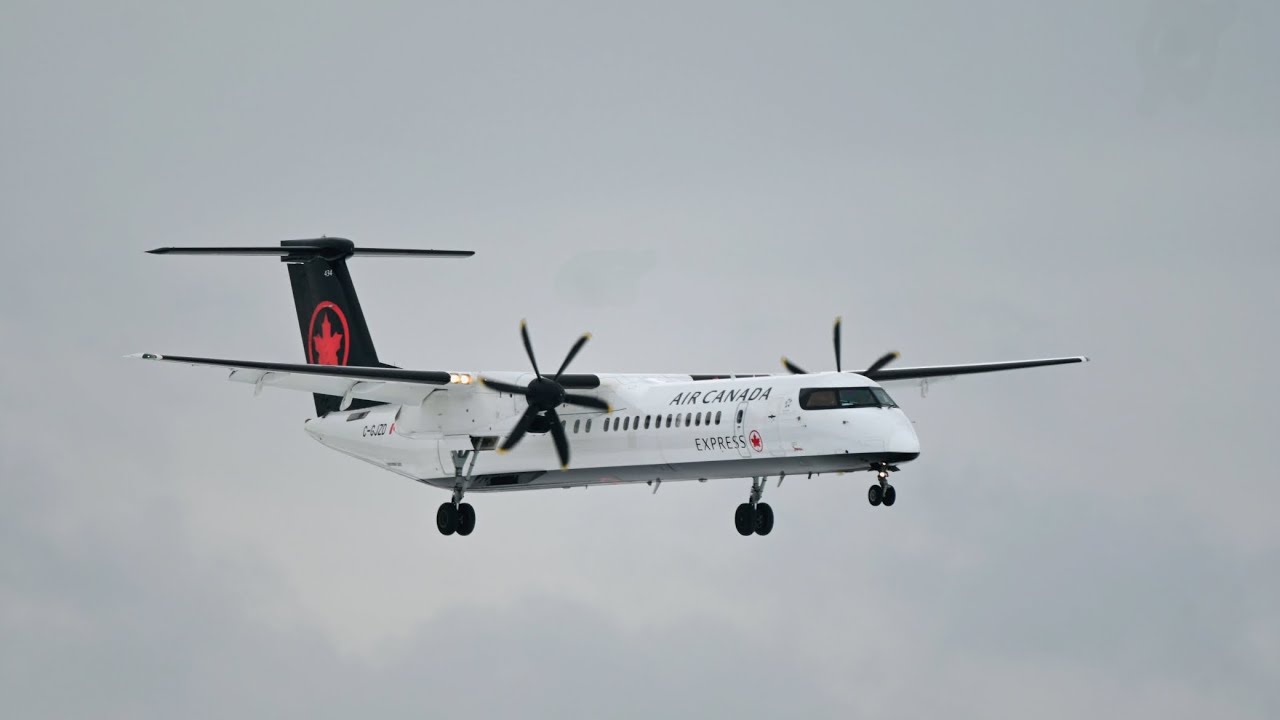 Dash 8-Q400 Air Canada engine shutdown/startup