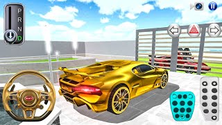 New Golden Bugatti Divo Racing car Stuck in Ocean Villa - 3D Driving Class - Best Android Car Games screenshot 5