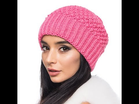 Шапка спицами # узор # путанка .Knitting hats pattern thread waste.Стильная шапка.Beanie hat