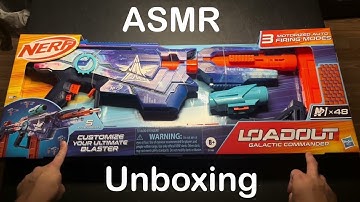 Nerf Loadout Galactic Commander Motorized Blaster (ASMR UNBOXING)