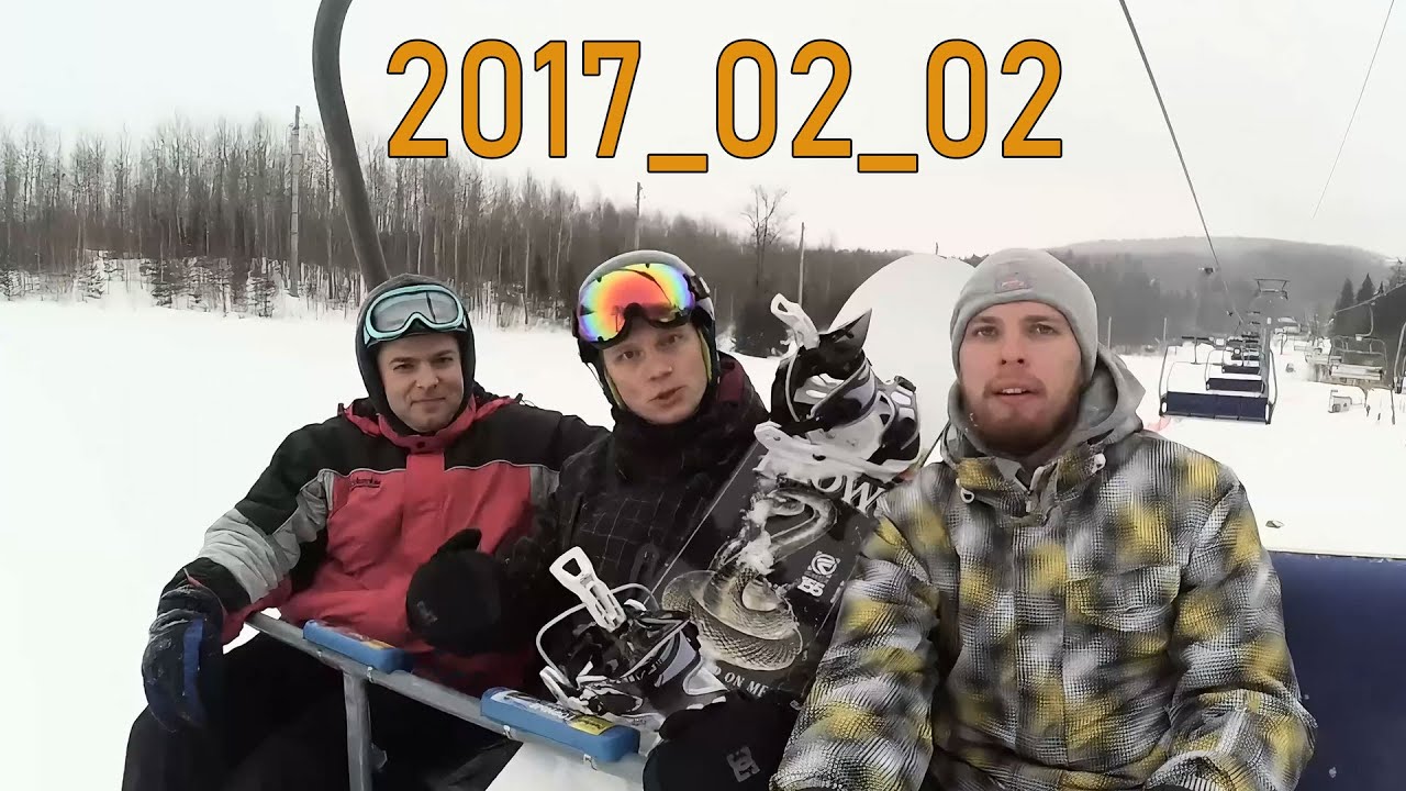 2017_02_02 Горнолыжный комплекс Логойск xiaomi yi action 2K